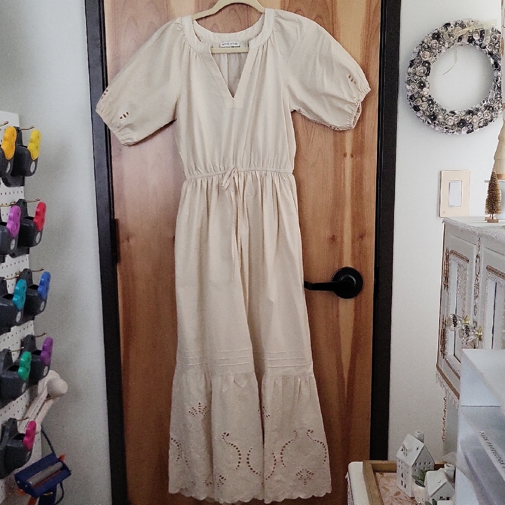 Moon River Embroidery Maxi